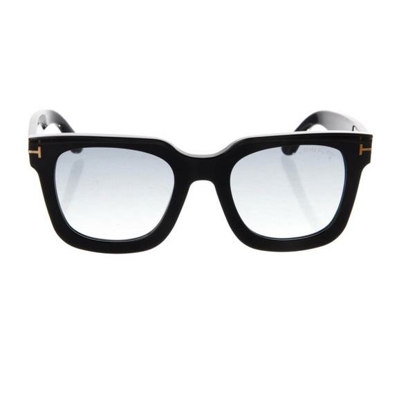Tom Ford Black Frame Glasses with Gold Detail